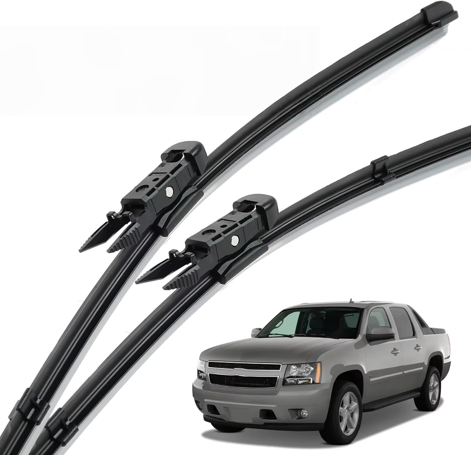 nwsplmy Front Windscreen Wiper for Avalanche 2007-2009 22"+22", Silent All-Season Replacement Blades Streak-Free Easy Install