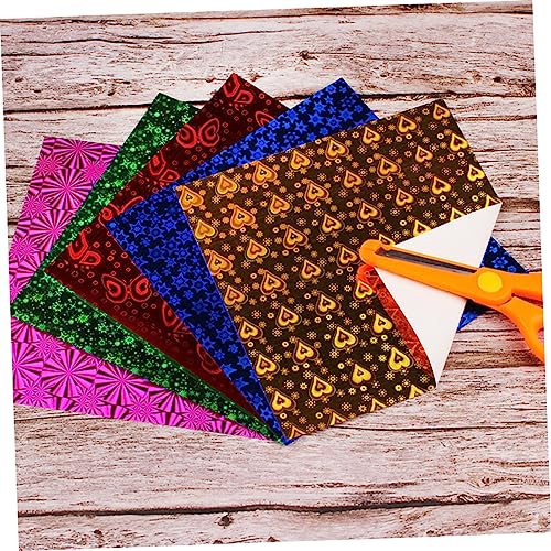 Sewroro 100Pcs Origami Quadrado Dobra Fácil DIY Papel De Construção De Papel Artes E Ofícios Para Ad