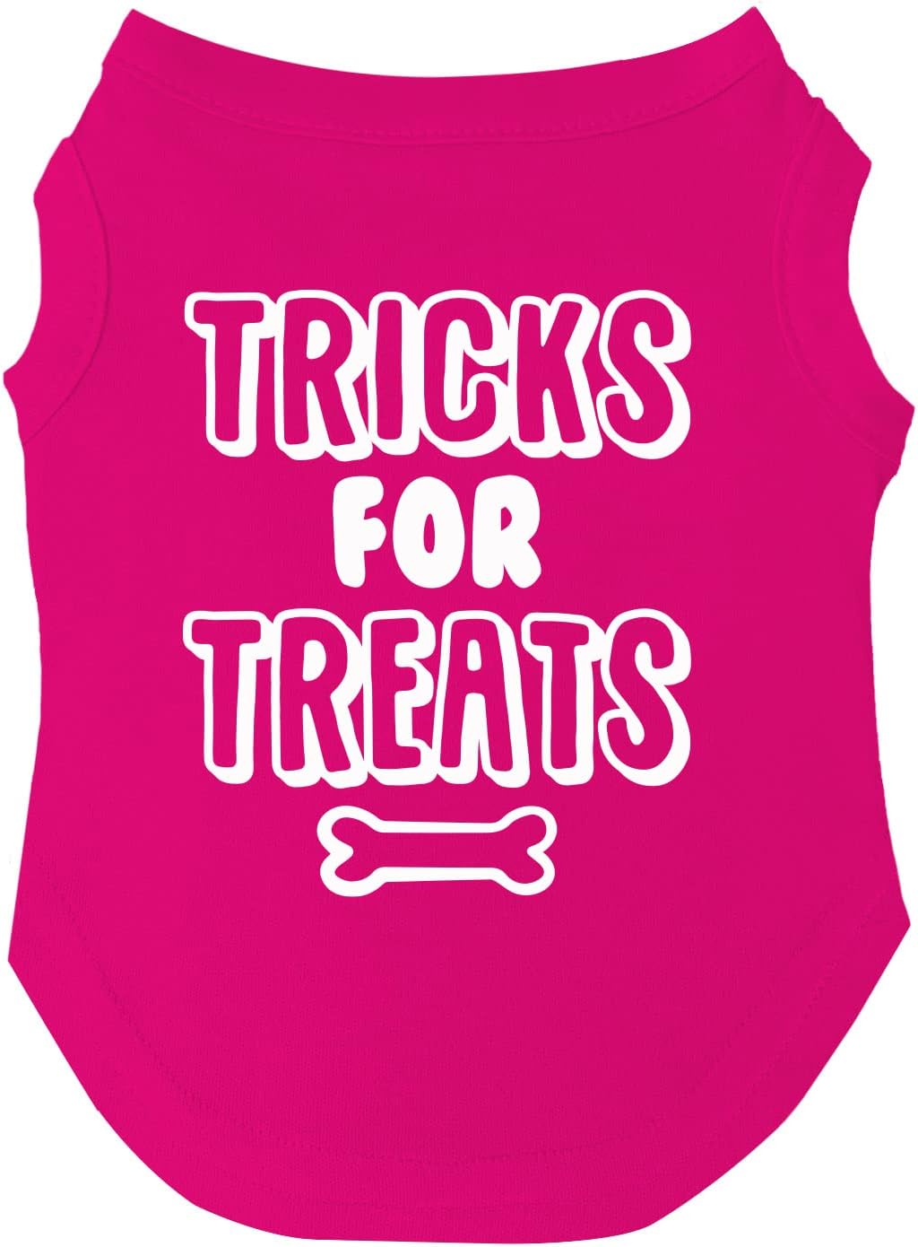 Tricks for Treats Halloween Dog Tee Shirt Sizes for Puppies, Toys, and Large Breeds (Royal Blue, Small 142)