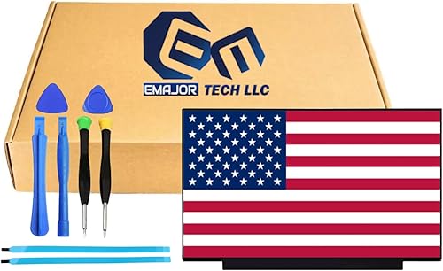 EM EMAJOR TECH Nueva pantalla de repuesto para N156HGA-EA3 Rev.C3 1920X1080 FHD 1080P pantalla LCD no táctil LED con juego de cinta y herramientas