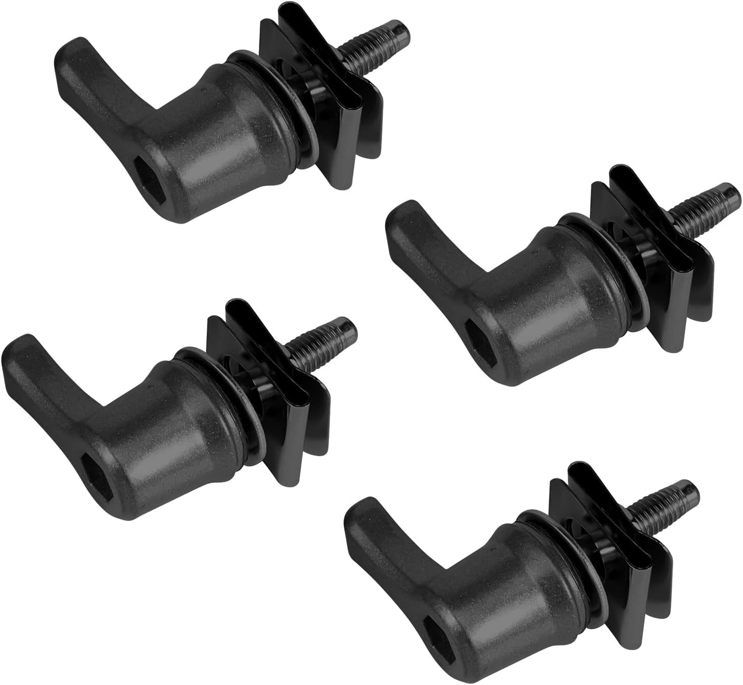 Saddlebag Mounting Hardware，Motorcycle Bag Bolts Theft Deterrent System Lock Fastener Bolt Nut Fit for Harley Touring Road King Street Glide Road Glide (Black)