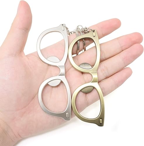 Vista 2 de yueton 2 unids gafas de sol abrebotellas llavero aleación novedad creativa cerveza vino abrebotellas fiesta favores mochila colgante