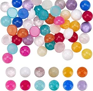 PH PandaHall 50pcs 25 Styles Cabochons Pierres Précieuses