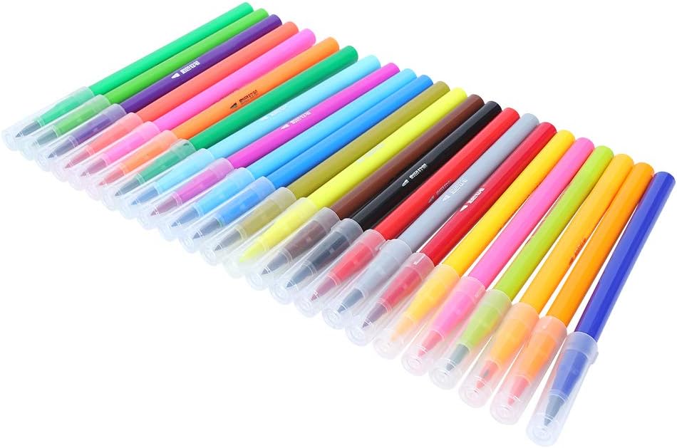 Soft Tip Colorful Painting Brush Pen Set, 12 Colors Art Markers Stationery - Non - Washable Paint Pens, Smooth Brush Ink for Kids and Adults (36)