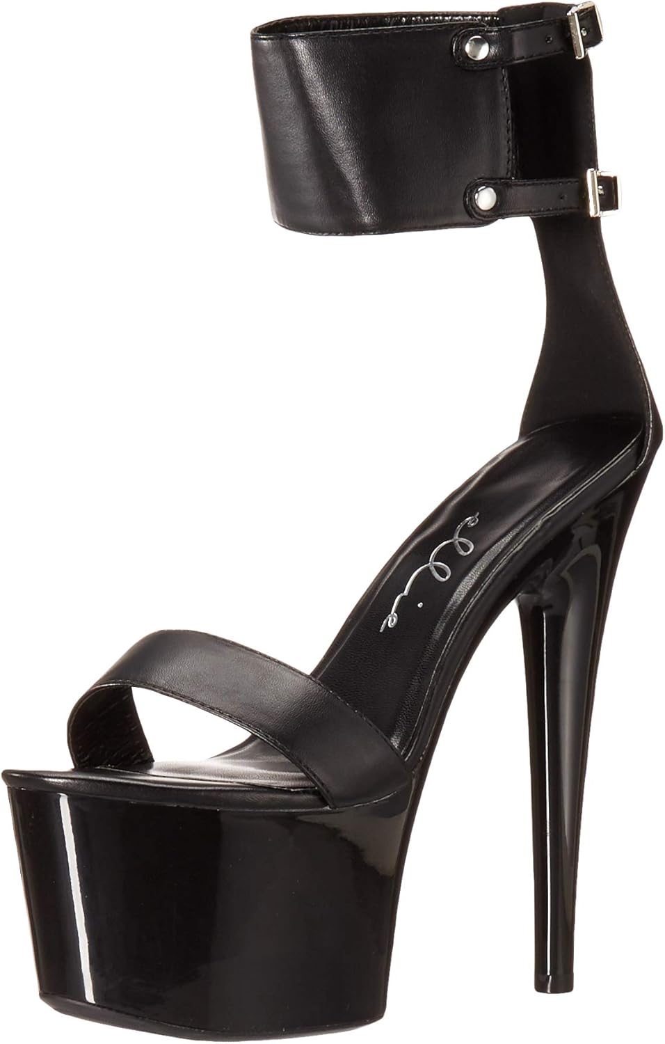 Ellie Shoes Women's Platform Sandal Heeled, Black, 7