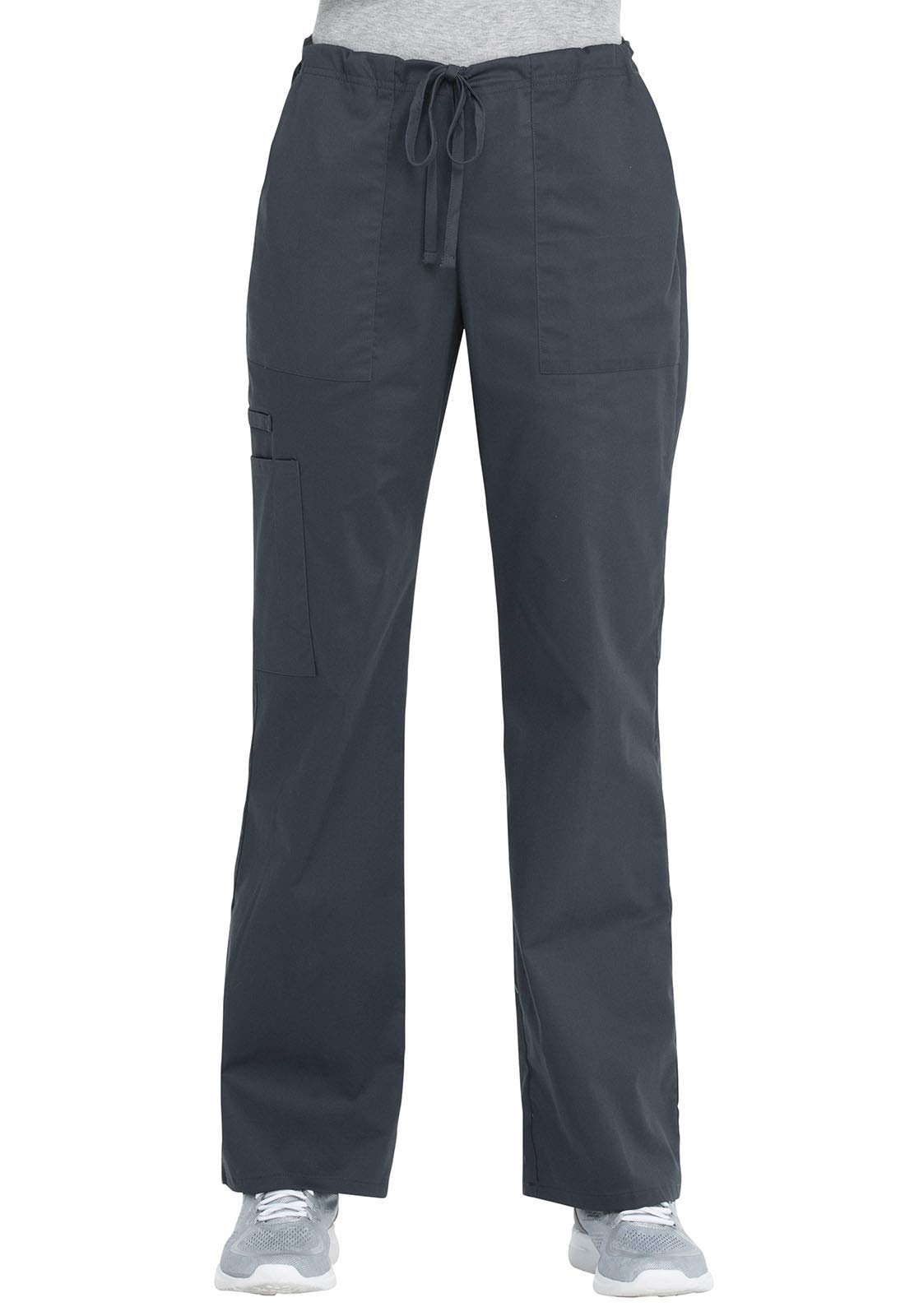 Smart Uniform Scrub Drawstring Cargo Bottom 021 (XS, Pewter)