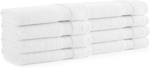 Aston  Arden Aegean - Toallas turcas sólidas suaves y absorbentes mezcla de algodón reciclado ecológicas de 600 GSM toalla decorativa para baño