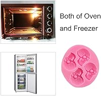 Vista 14 de 12 Cavities Chocolate Candy Molds -Silicone Easter Egg Fondant Mold for Cake Decorate Easter Day Party Supplies Set of 3