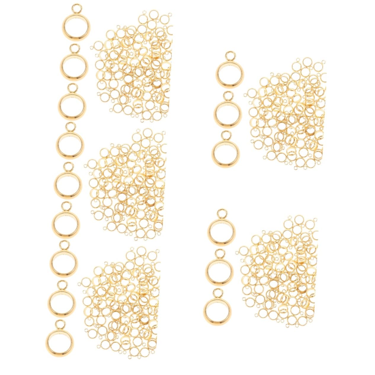 Perles de fabrication de bijoux en acier inoxydable entretoises et maillons de suspension 500pcs