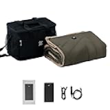 ZonLi Z-Walk Pro 36W Battery Operated Heated Blanket,Portable,Cordless, Rechargeable Heated Blanket with 3 Heating Levels,Includes 20000mAh Power Bank,for Car, Stadium, Outdoors (Olive)