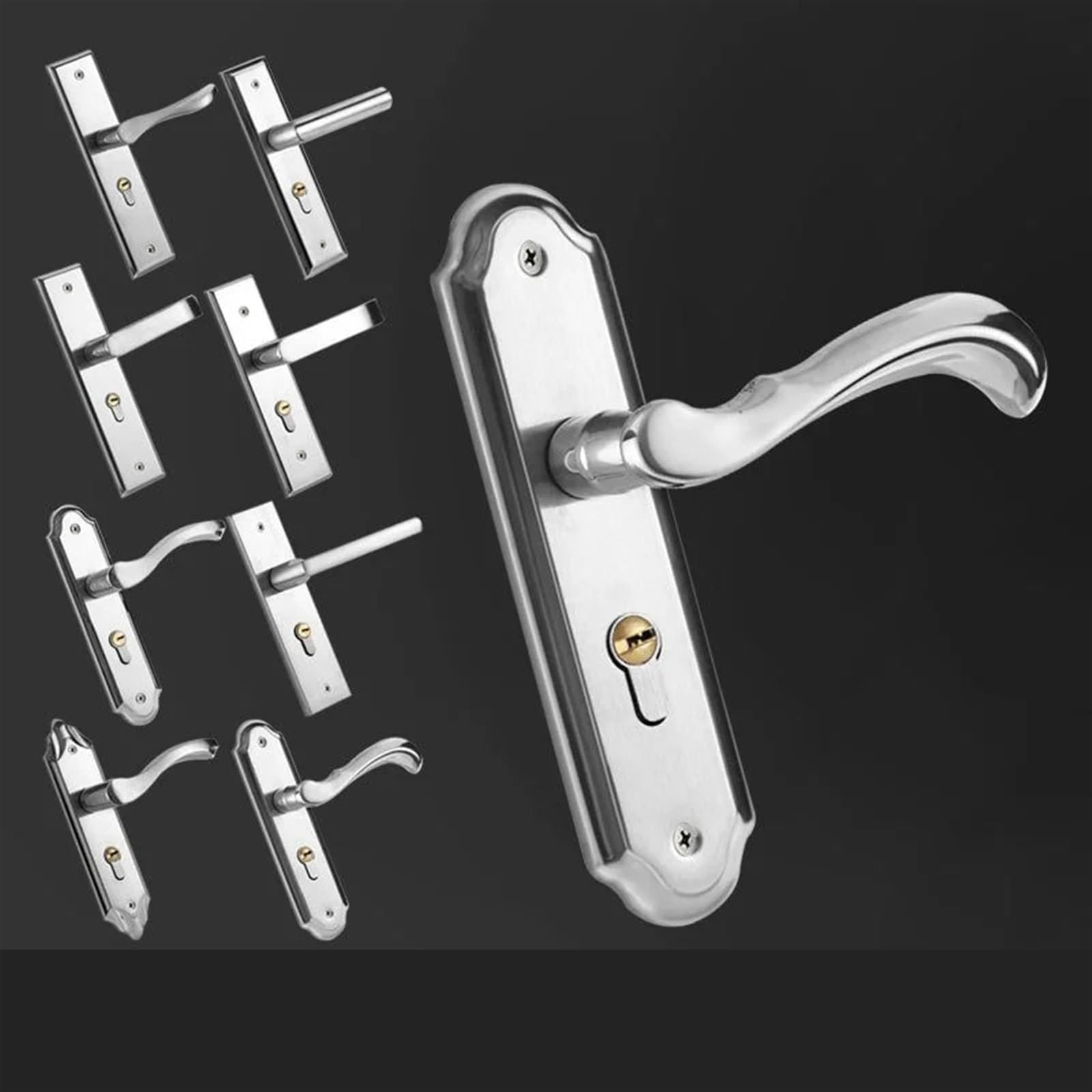 Serrure de porte de chambre d'hôtel en acier inoxydable pour intimité garantie