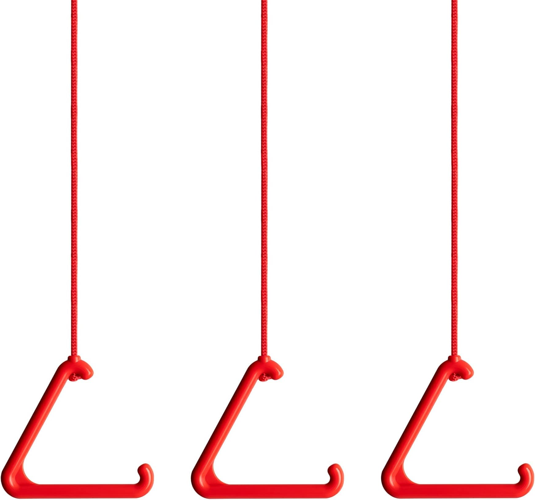 Toilet Alarm Pull Cord String, Includes Grab Handle, 2.5 Meters of Replacement Cord, and Universal Connector. Red. (Pack of 3)