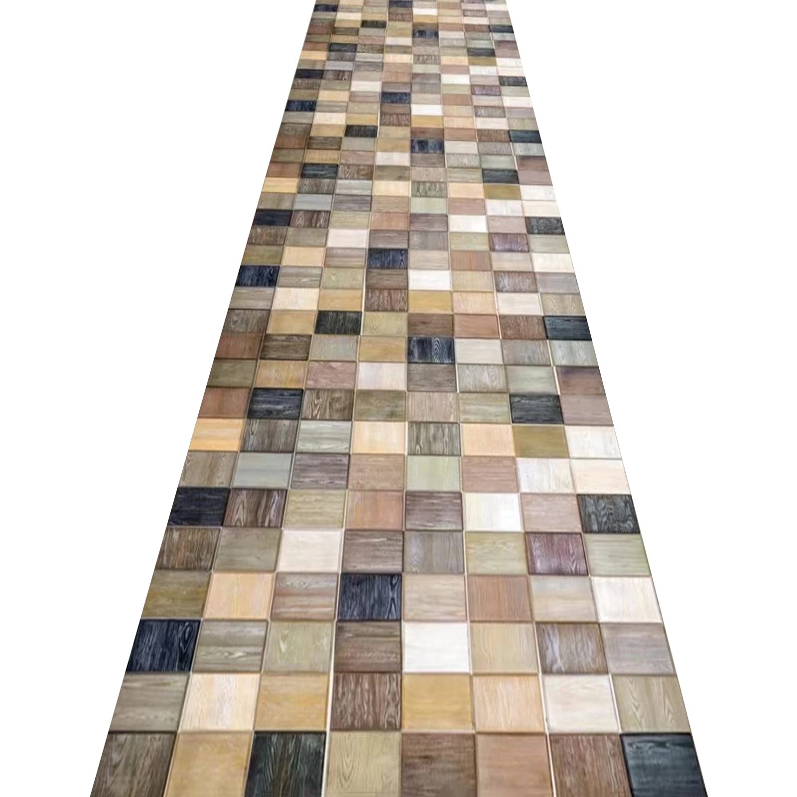 Tapis de couloir de style nordique antidérapant et sur mesure imprimé en 3D