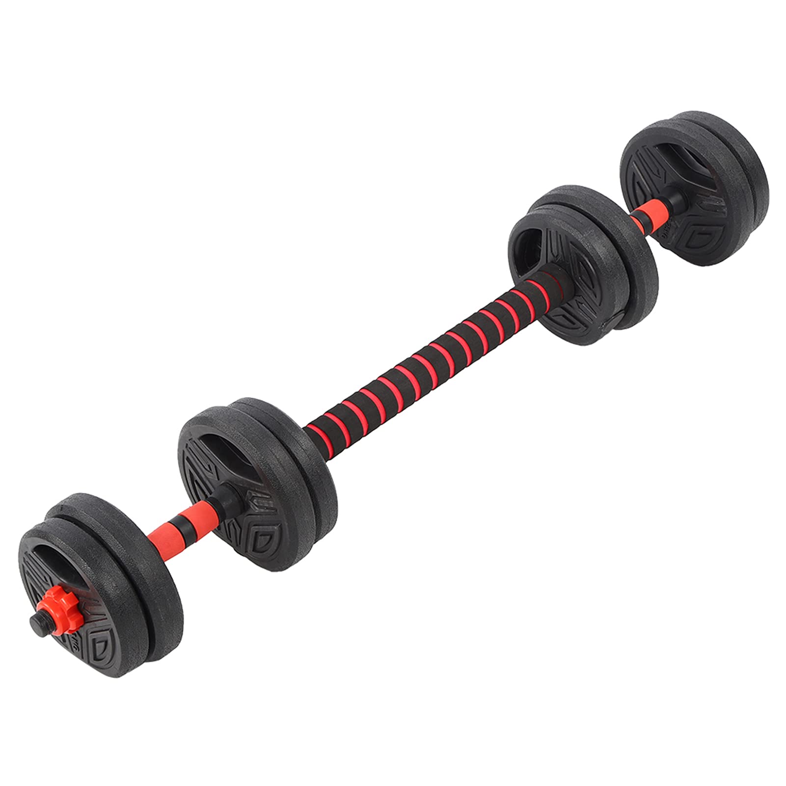 Drfeify Zestaw Hantli, Regulowane Ciężarki ze Stali i Winylu, Pręt łączący 40 Cm, Idealny do Treningów Fitness w Domowej Siłowni