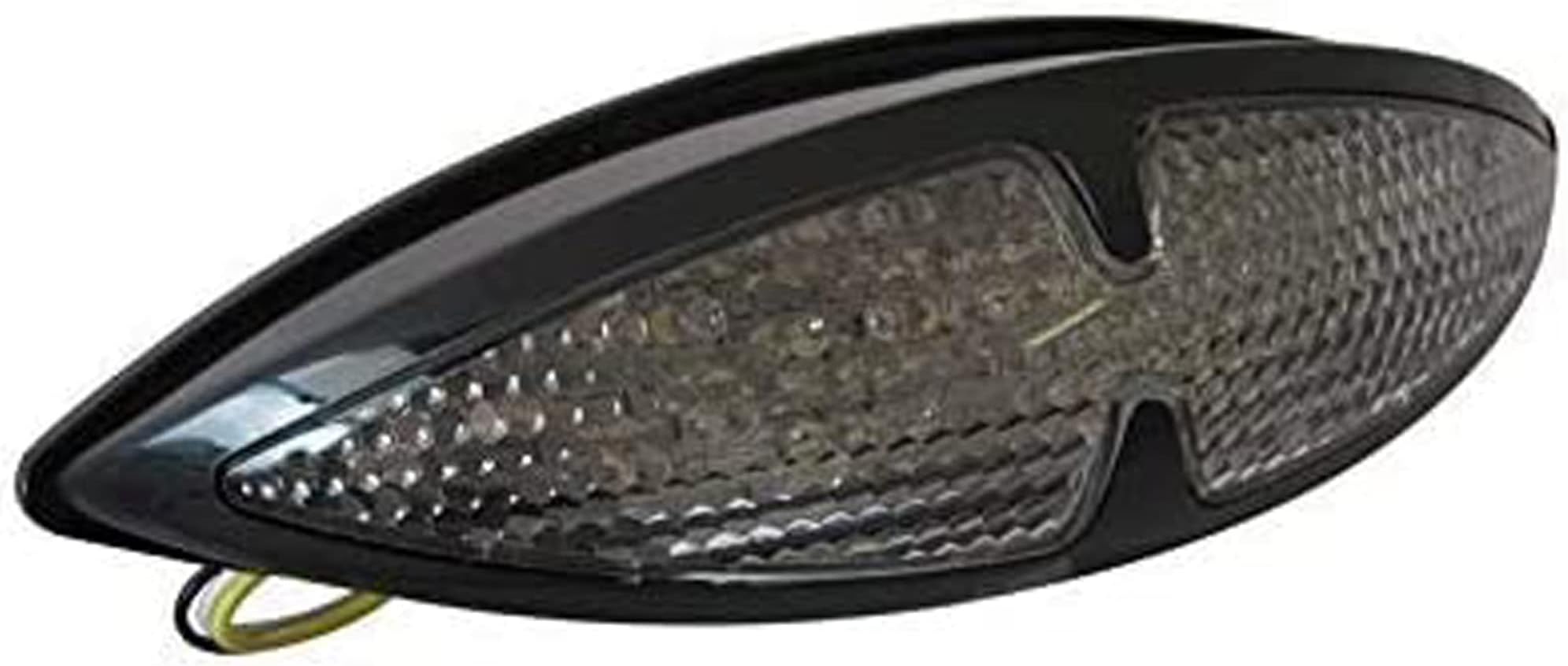 Alchemy PartsMotorcycle LED Stoplight Taillight Custom Black - Café Racer & Brat Street Bike