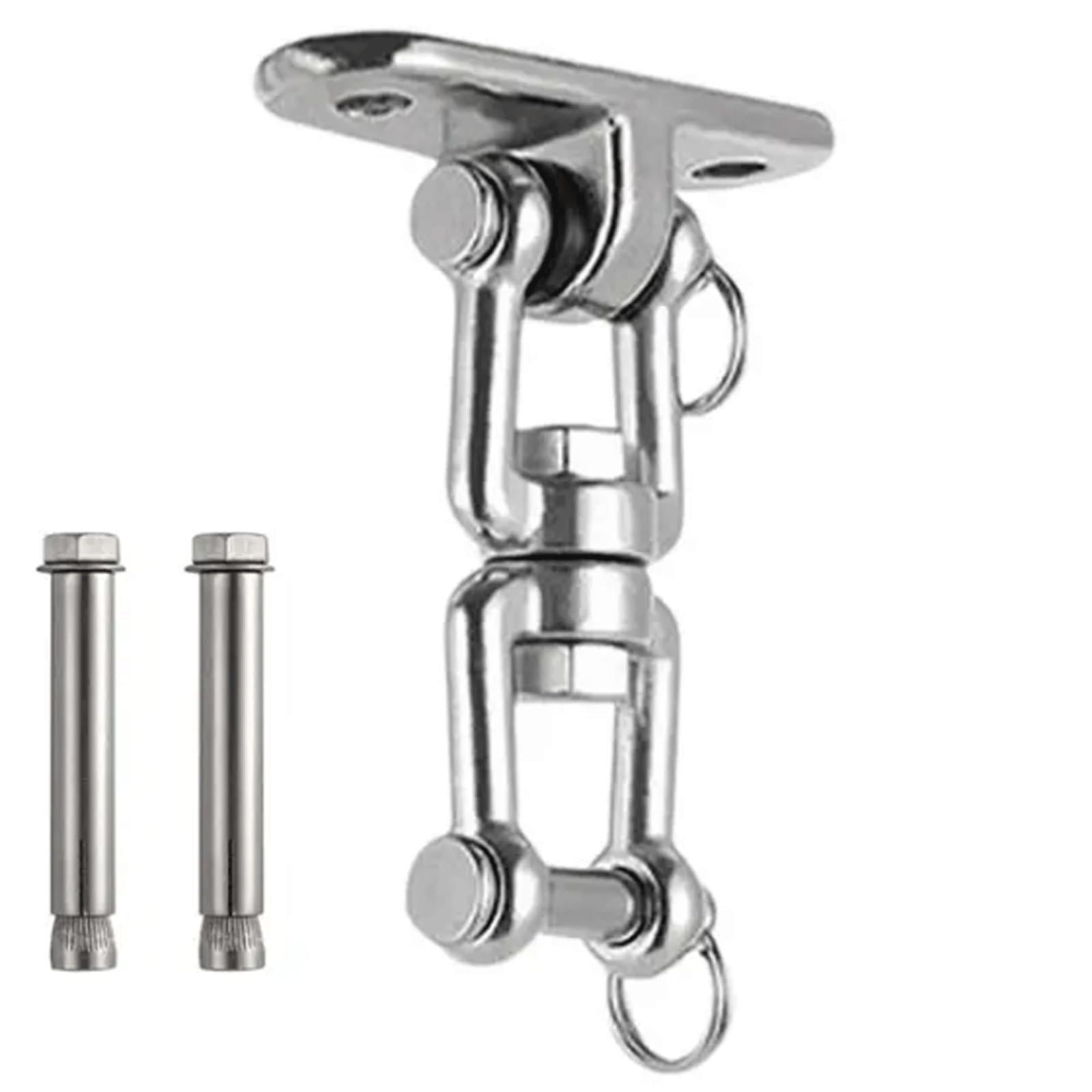 VHcgCGJ Ceiling hook, Accessories Load Bearing Swivel Swing Hanger Ceiling Fixed Plate Trapeze Hook Load-Bearing(A,Expansion screw)