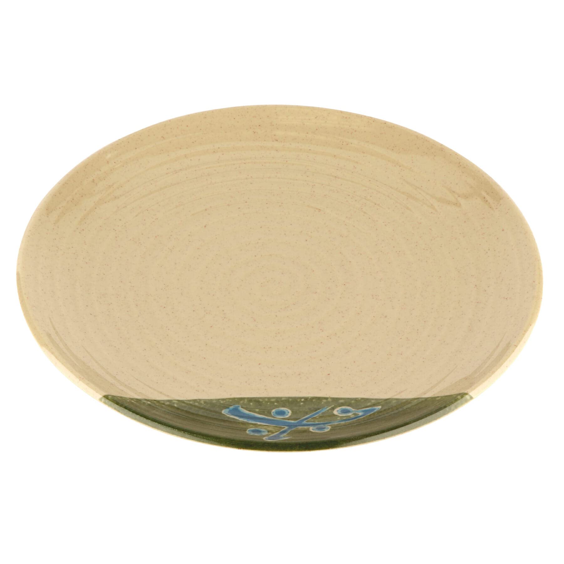 10 1/2" Beige Swirled Melamine Round Dinner Plate (Set of 12) by GET – 10.5", Melamine, Tan, Pack of 12, Model 207-10-TD