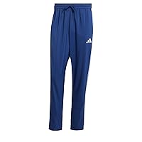 adidas Homme Essential Three Stripes Stanford Pant Open Hem, Dark Blue/White