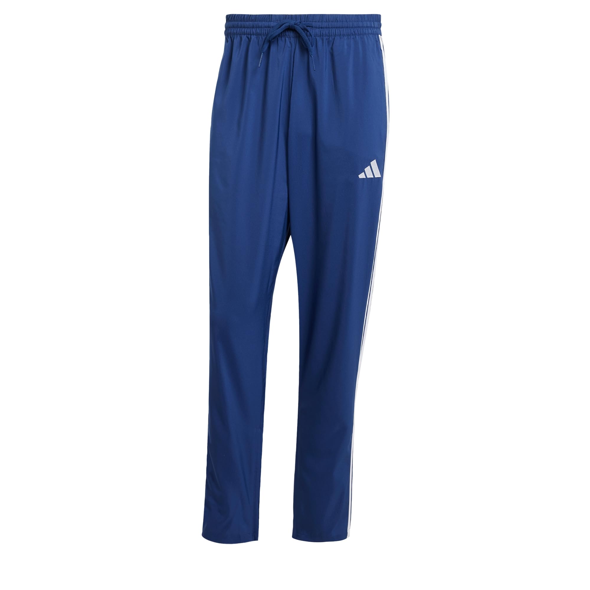 Adidas Men Essentials 3 Stripes Stanford Pants Open Hem Black