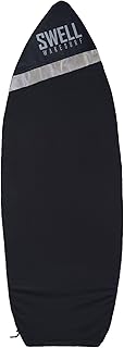 SWELL Wakesurf - Adjustable Length Wakesurf Board Sock with Padded Nose and Pocket - Wakeboard Cover - One Size Fits All Surfboard Bag