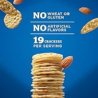 Vista 4 de Blue Diamond Almonds Nut-Thins Galletas Crujientes Sin Gluten, Original, Tamaño Familiar, 7.7 oz (Paquete de 6)