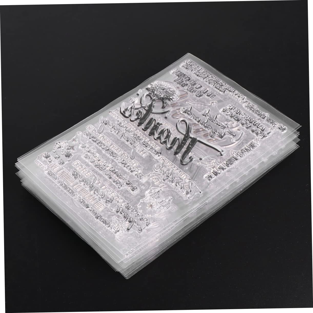 Transparente Silikonstempel 8 Stück Mit Verschiedenen Mustern Klare Zeichenvorlagen Sichere Kunststoffgriffe Für Kinder Scrapbooking Und Selbstgemacht Basteln