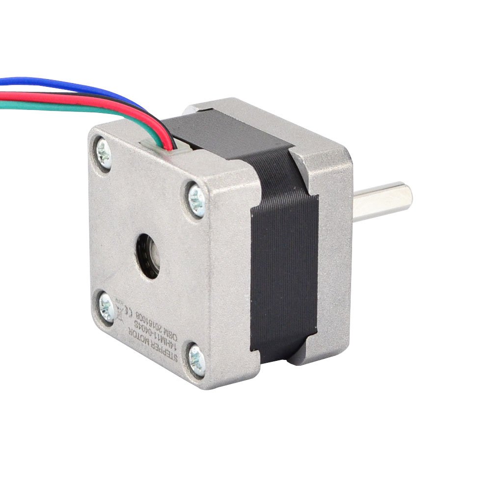 STEPPERONLINE Nema 14 silnik krokowy 0,9 deg 0,4 A 11 Ncm Bipolarar 4-przewodowy do drukarki 3D / DIY CNC