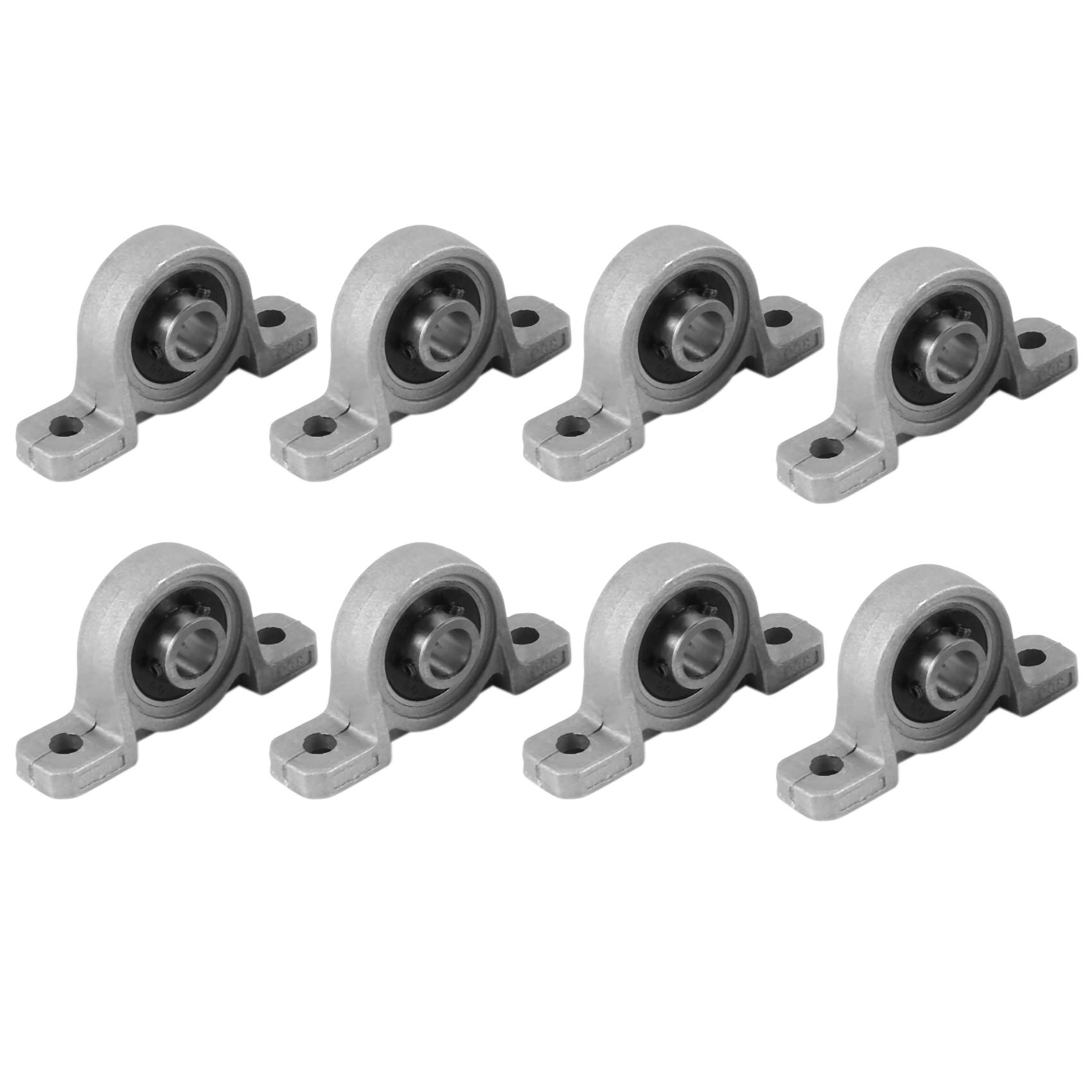 Akfldms 8Pcs Kp08 Pillow Block Mounted Ball Bearing (Diameter 8Mm Bore) Zinc Alloy Pillow Block Bearing