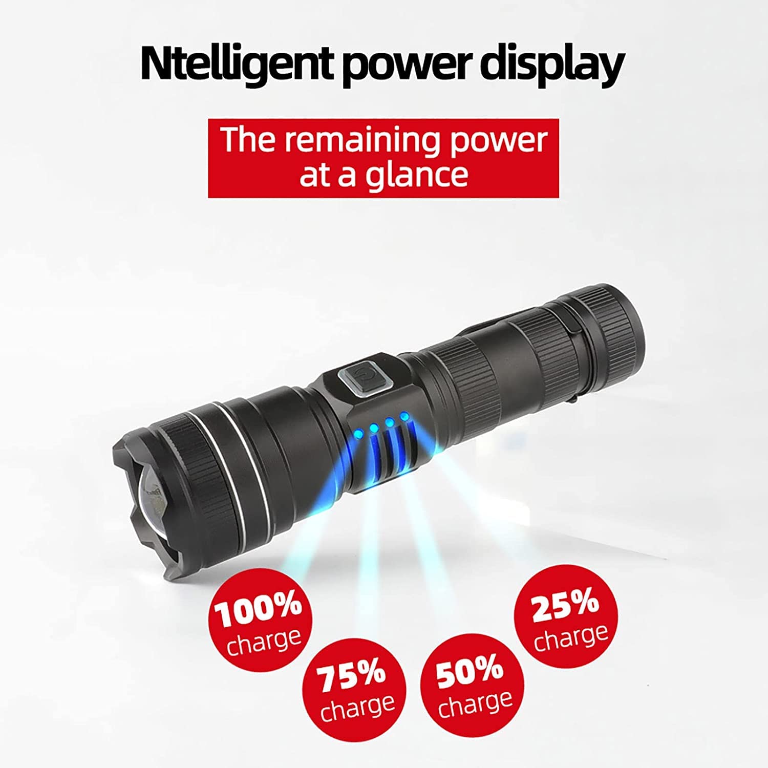 Torche, Torches LED Super Bright, Mini Lampe de Poche for Une Utilisation extérieure d'urgence, Lampes de Poche avec des lumens élevés, Mini Torche résistante à l'eau for Le Camping