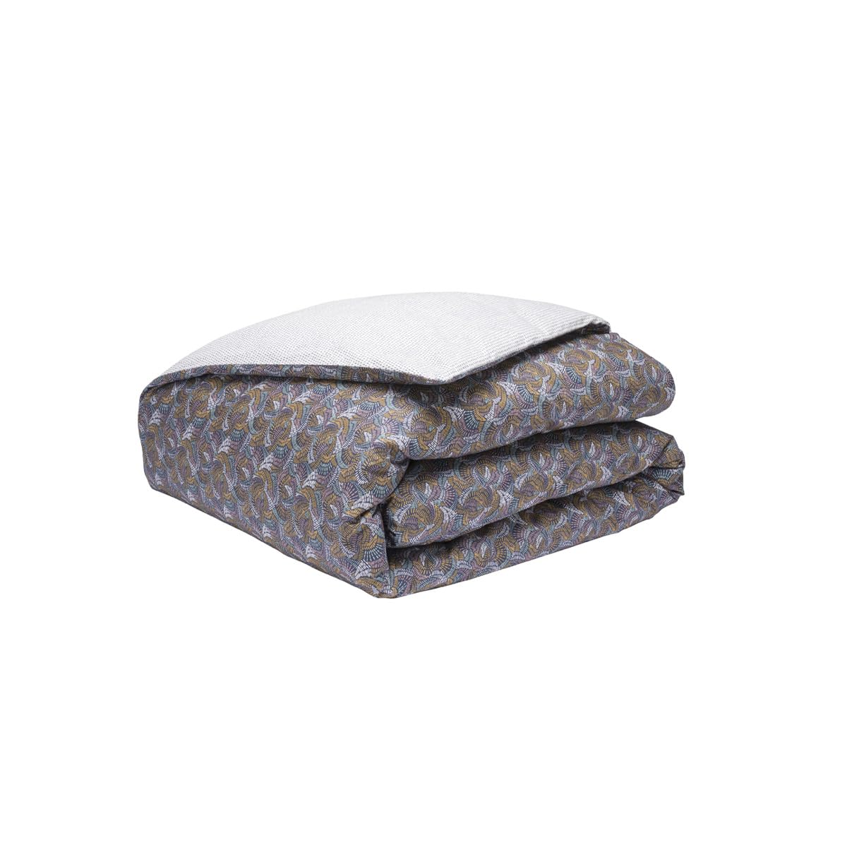 Cotton Percale Duvet Cover, Talisman, 200 x 200 cm, Essix, Blue, 200x200 cm - Image 2