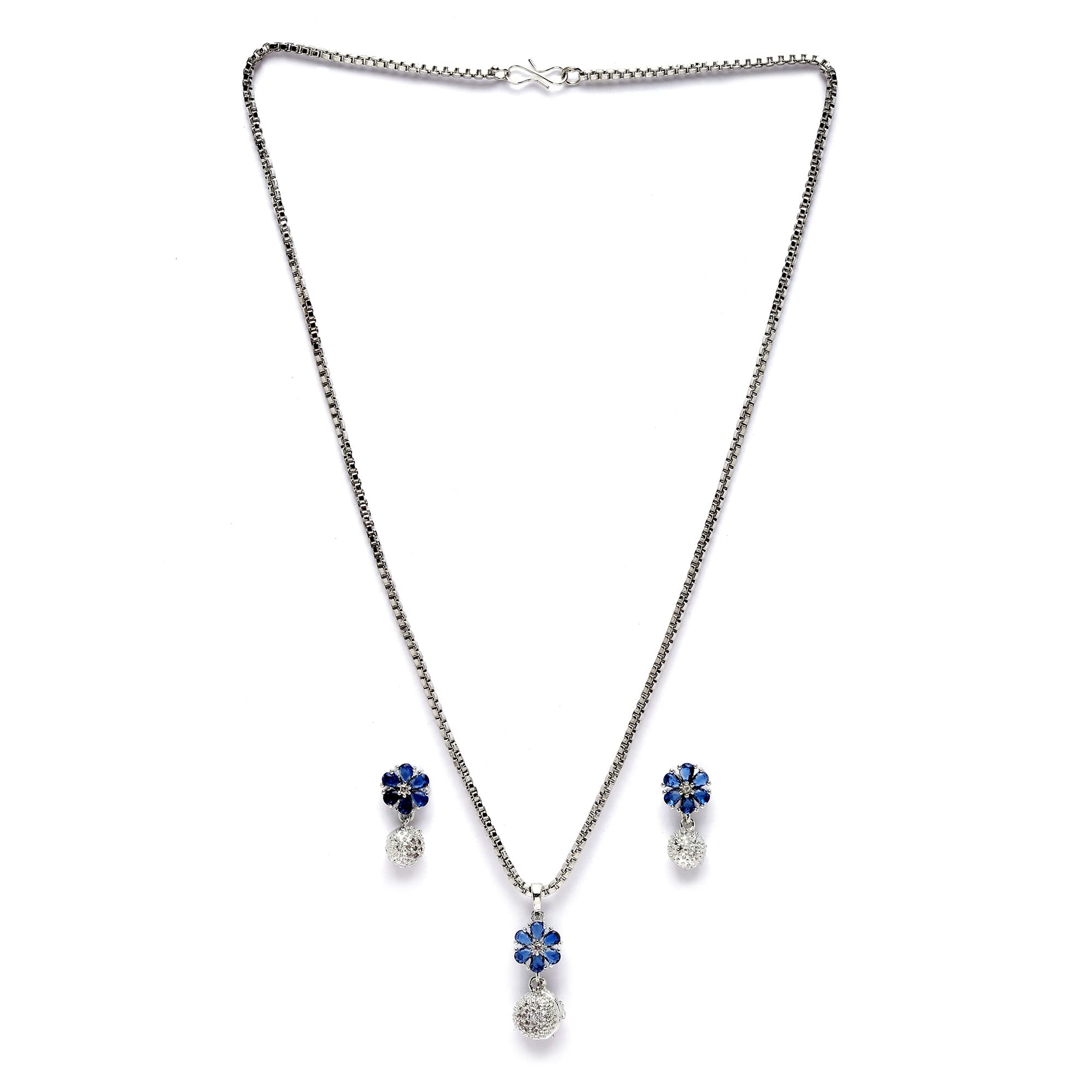 See full amazon price history chart for KENNICE Rhodium-Plated Silver Toned Cubic Zirconia studded Floral Shaped Cute Pendant with Earrings KENNICE Rhodium-Plated Silver Toned Cubic Zirconia studded Floral Shaped Cute Pendant with Earrings (B0C4JWPX46) Amazon Price History, Amazon Price Tracker