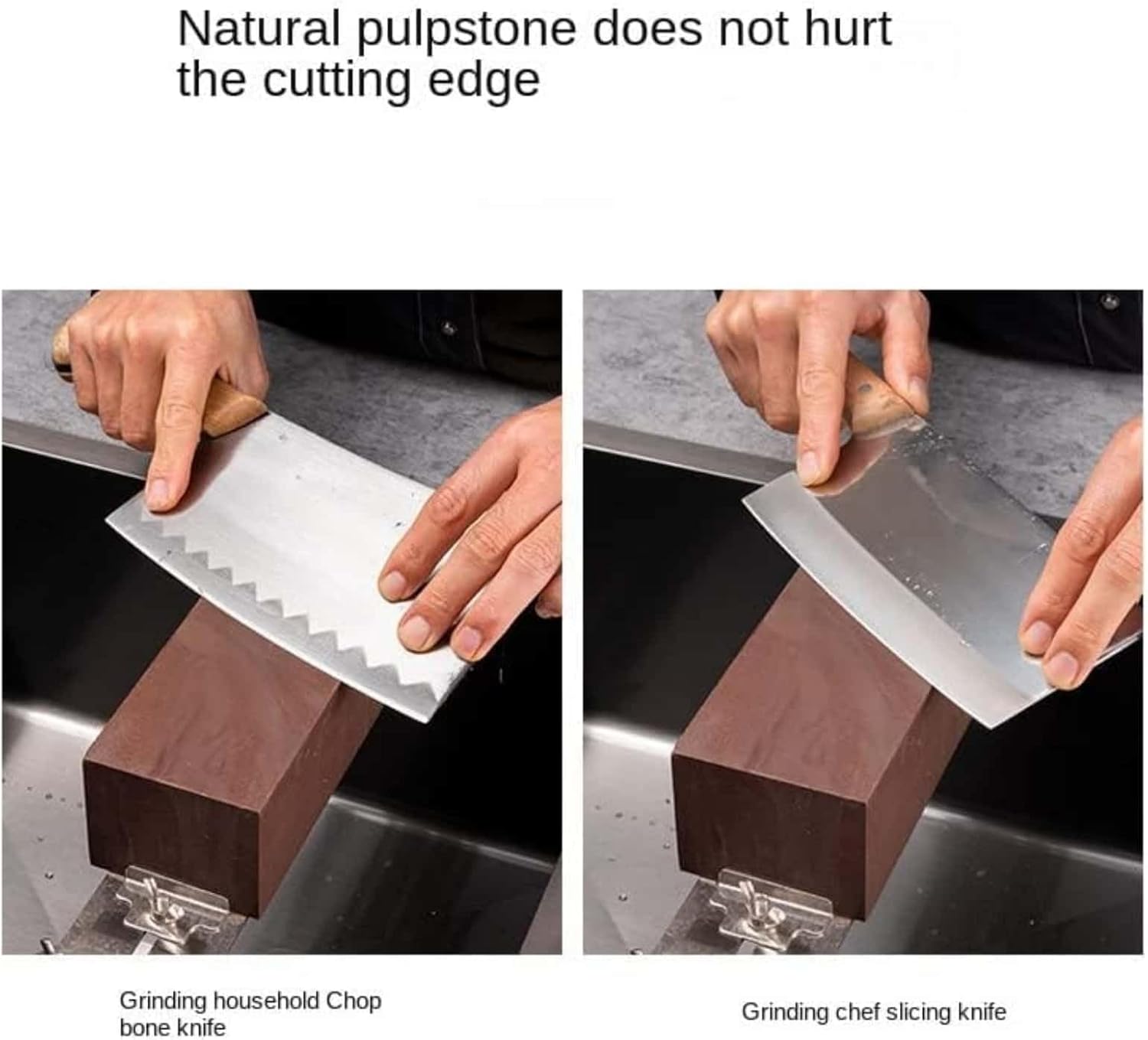 Household Kitchen Knife Sharpening Stone Fine Grinding Oilstone Large Blade Tool Coarse Grinding Fine Sharpener Cloth Non-Slip Mat (Natural Red Rock Stone 1.25KG)