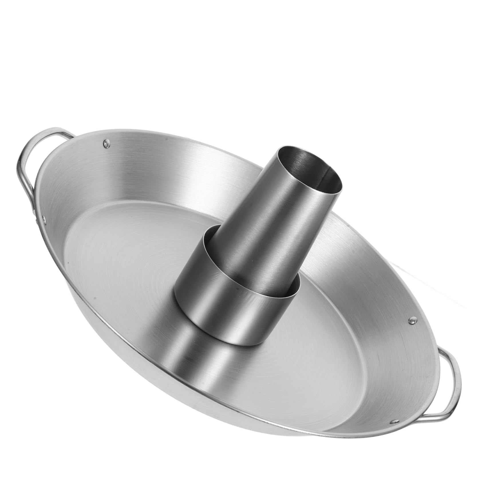 PRETYZOOM Supporto Verticale per Pollo Arrosto in Acciaio Inox per Grill | Colore Argento, Facile da Pulire, Struttura Rimovibile a Cono, Adatto anche Tacchino