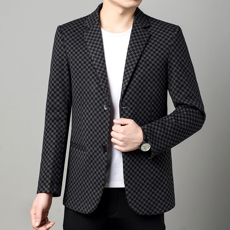 Men' Korean of Business Gentleman Presided Over The British Style Office Slim Wedding Blazer3