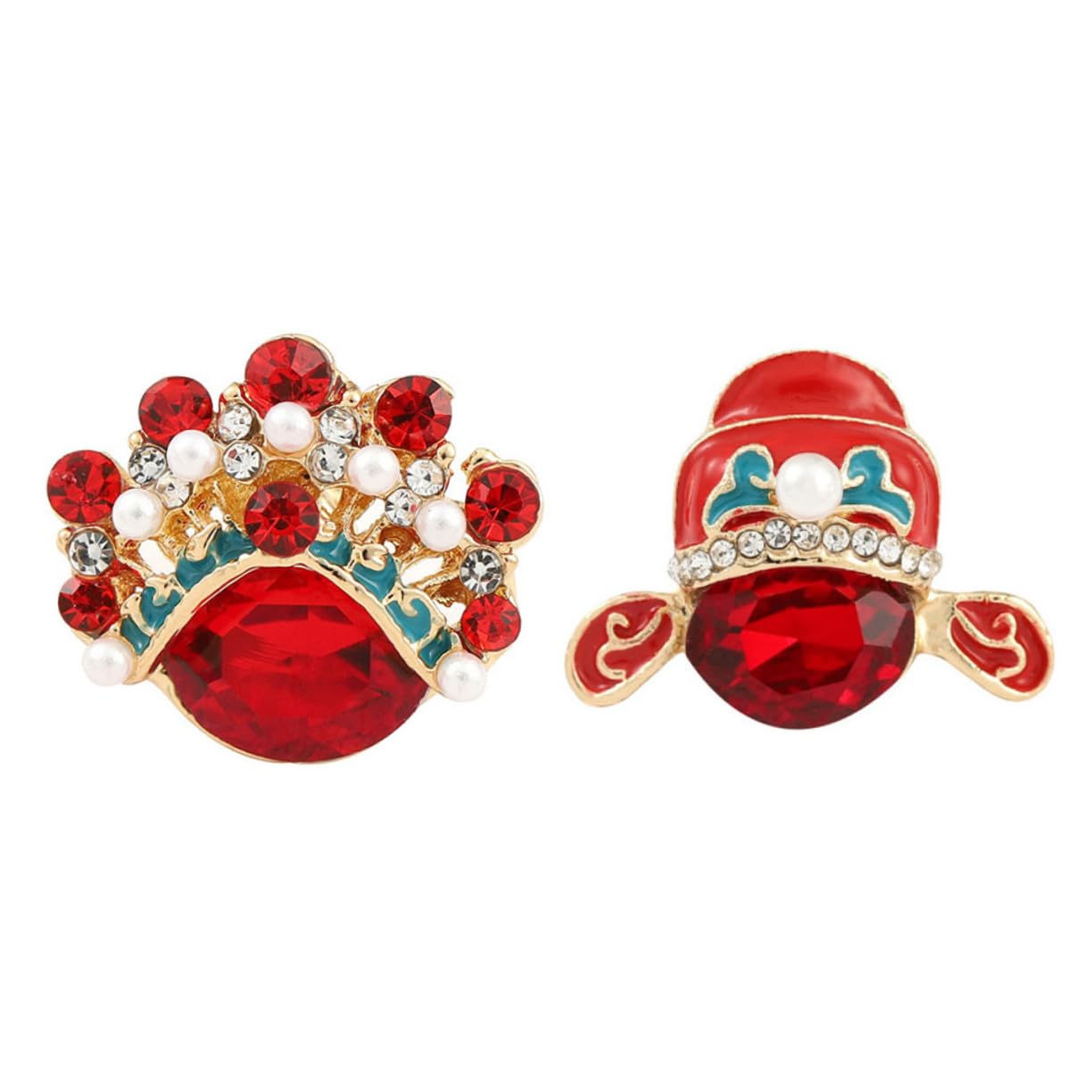 Women's Jewelry Elegantes y delicados 2 Piezas Broches de Maquillaje de ópera China Broche de Camisa de para Mujeres decoración de alfiler de Solapa versátil Flower Brooch