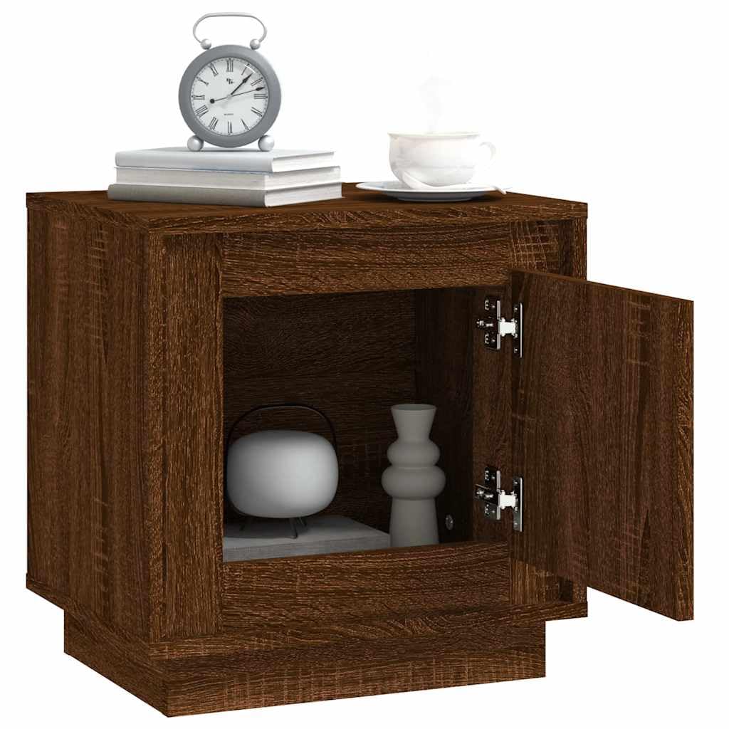 Juego de 2 mesitas de noche modernas de color blanco brillante de madera con compartimento de almacenamiento y puerta e instrucciones de montaje (idioma español no garantizado)
