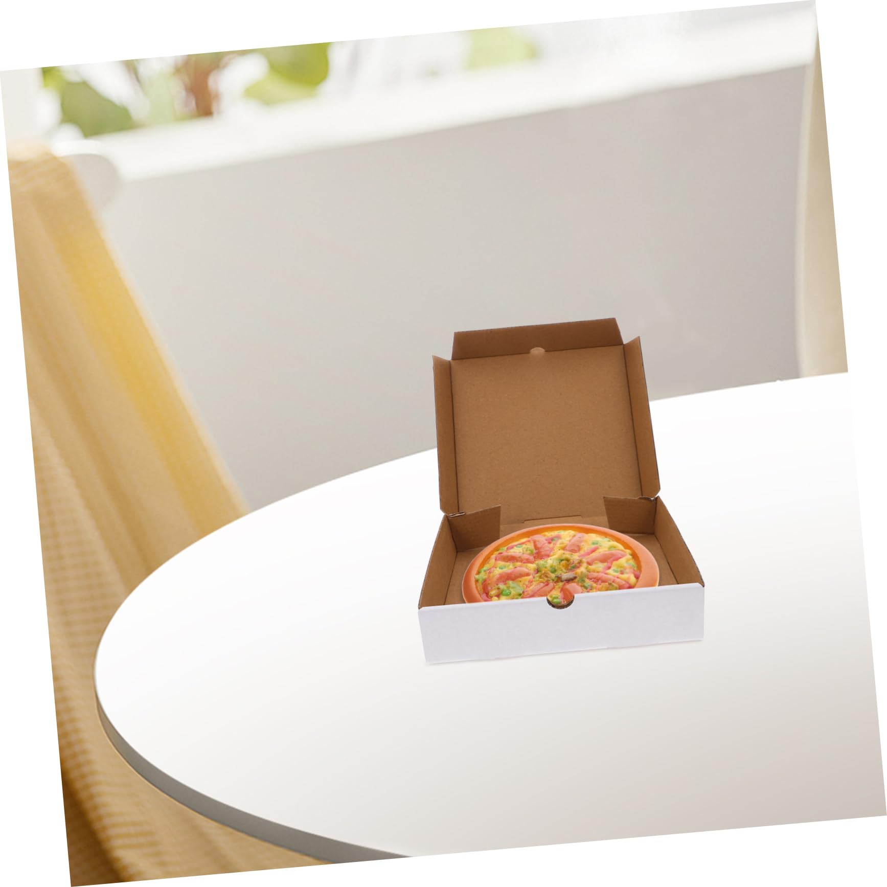 Holibanna 30pezzi Scatole Per Pizza Cartone Kraft Per Asporto e Confezionamento Per Pizze Torte e Biscotti Materiale Riciclabile e Sicuro Per Alimenti