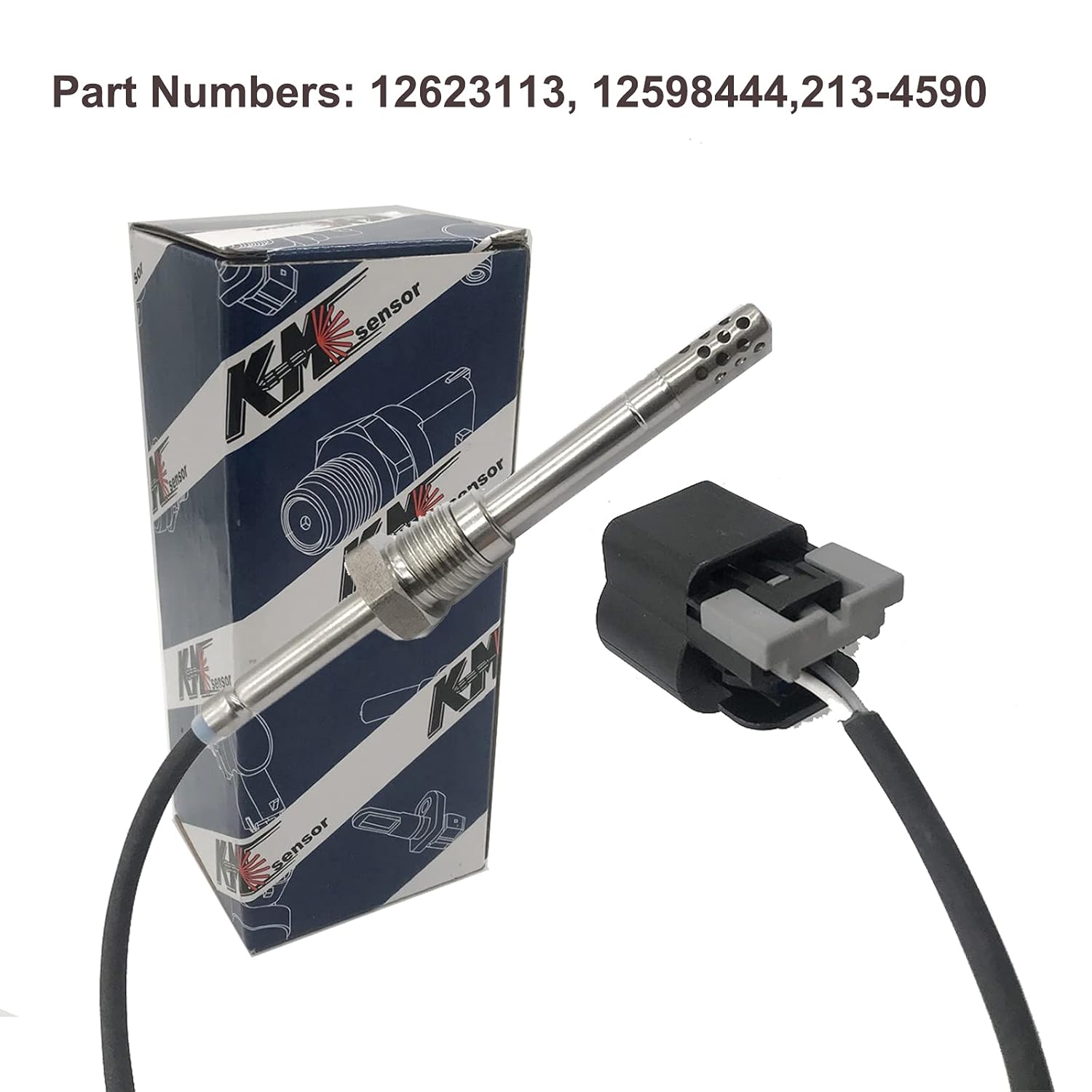 Brand 213-4590 Exhaust Gas Temperature Sensor 12623113 EGT DPF DOC Sensor fit for 2007-2010 Silverado Sierra Duramax Diesel
