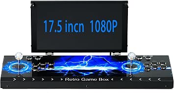 35,000 in 1 Portable Arcade Game Console with 17.5 HD Screen Dual Player Pandoras Box 80S, Retro Video Game Machine Search / Hide / Save / Read / Pause Game 17.5-Dual Player