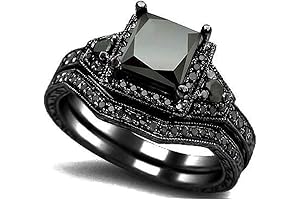 Exquisite Black Onyx Ring Set: Timeless Elegance for the Modern Woman