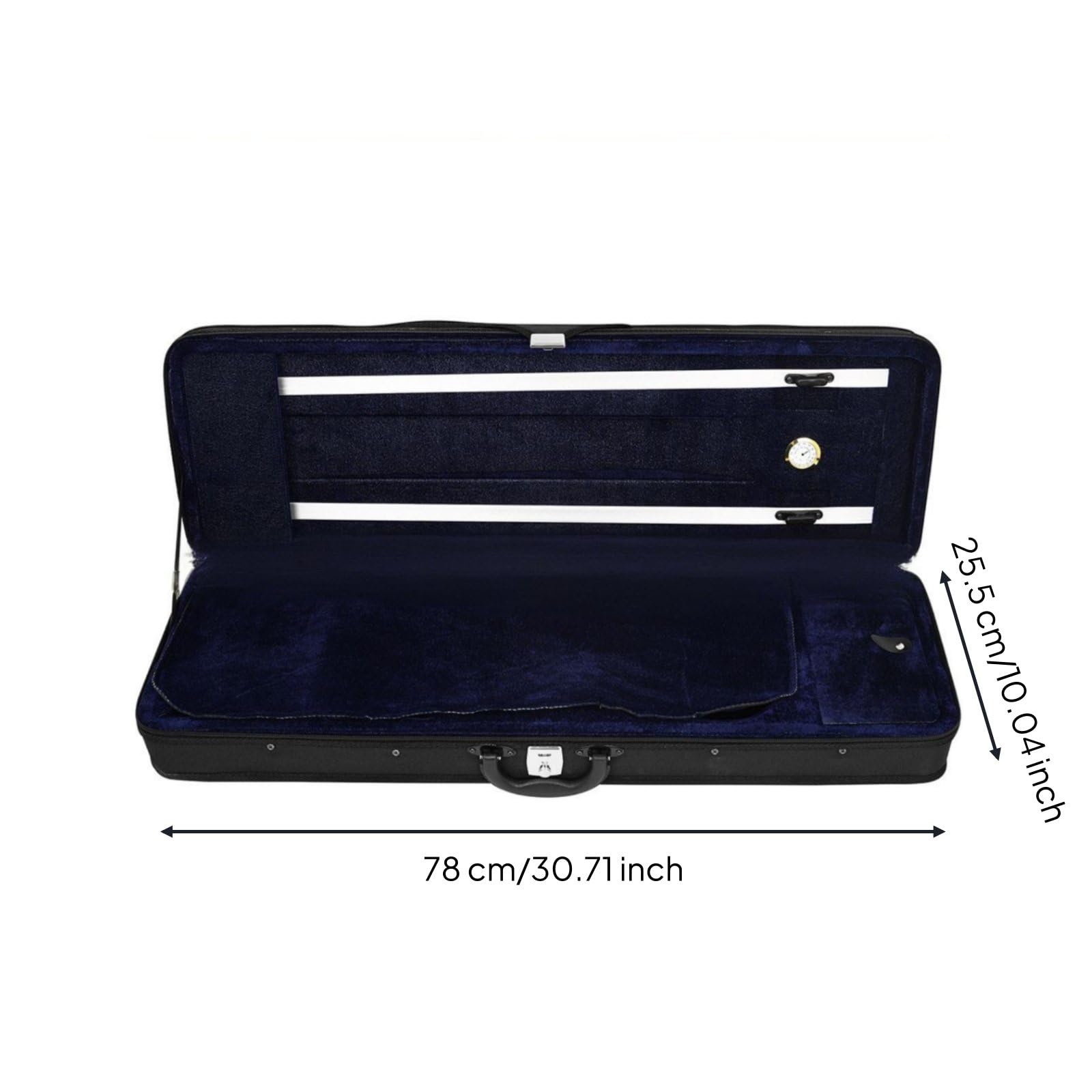 predolo Custodia Violino 4 4 Custodia Rigida Custodia Strumento Ad Arco Astuccio Violino Igrometro Integrato in Canvas E Oxford Costruzione Antiurto E