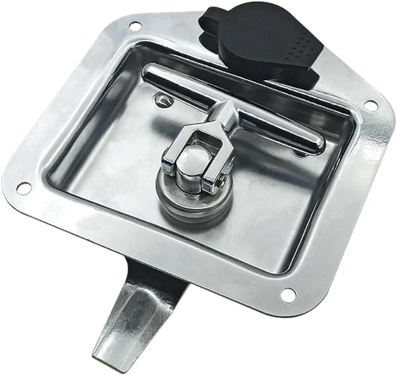 Trailer Door for Latch T-Handle Lock Stainless Steel Keys Folding T-Handle for RV for Camper Truck F19A 1Pcs