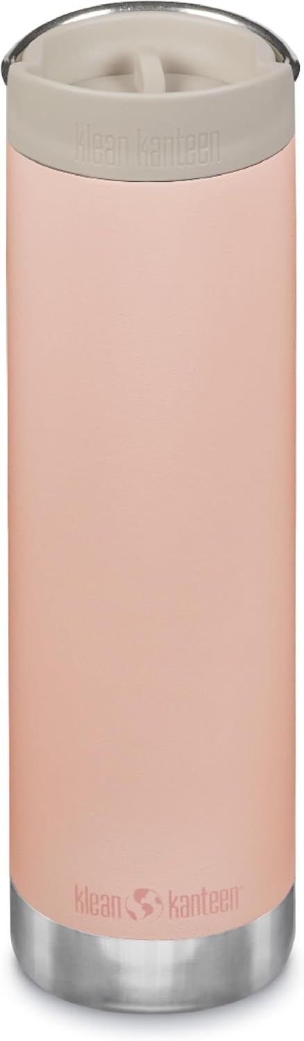 Klean Kanteen 20oz TKWide Insulated Coffee Tumbler with Café Cap - Peach Parfait