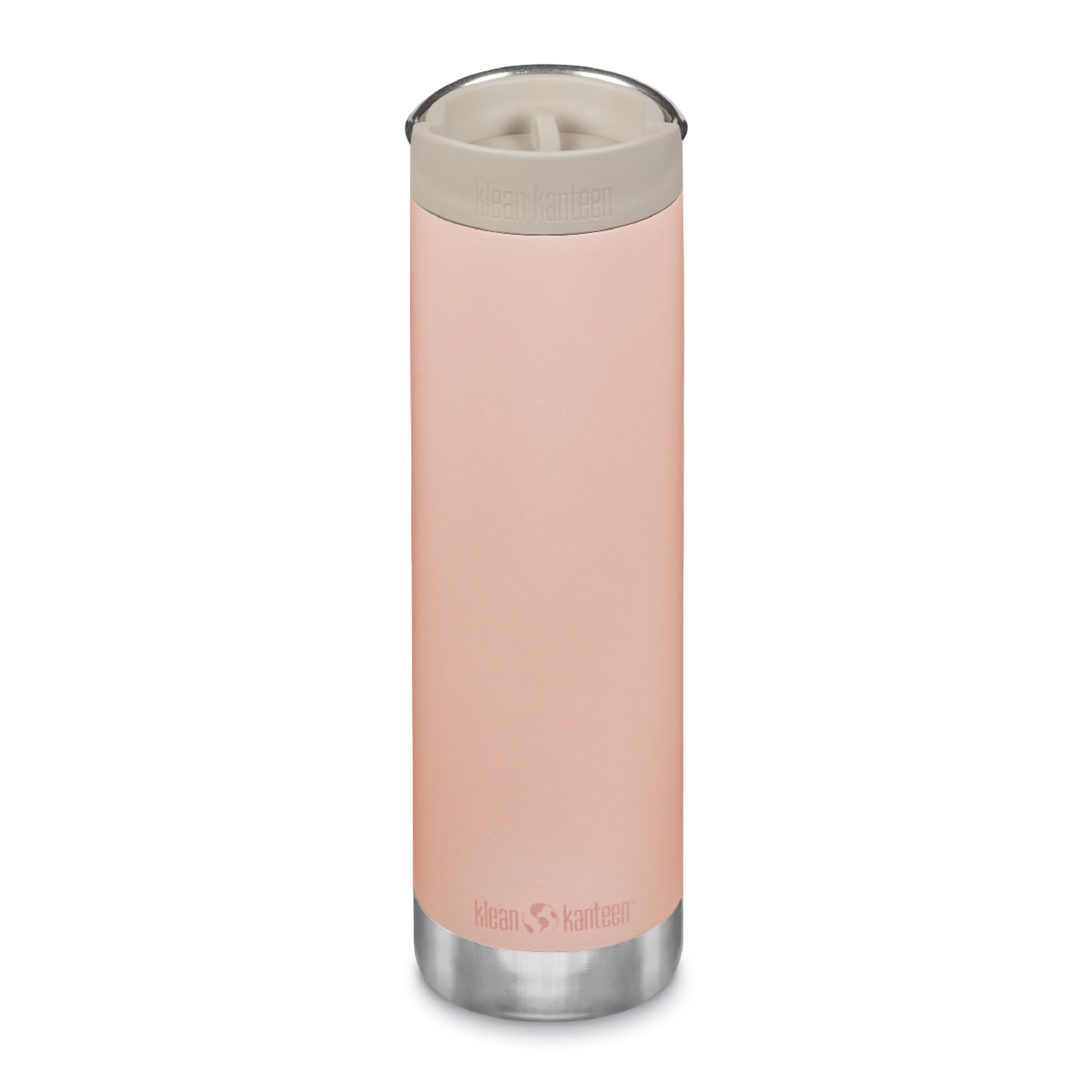 Klean Kanteen Unisex Peach Parfait 'S Tkwide 20 Oz (With Coffee Lid) Pale Pink