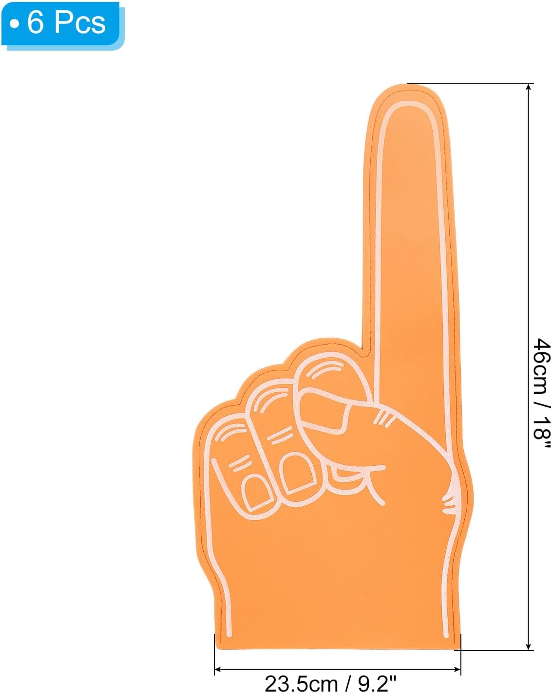 PATIKIL Giant Foam Finger Number 1 DIY Blank Foam Hand Cheerleading Foam Fingers for Sports Events Party