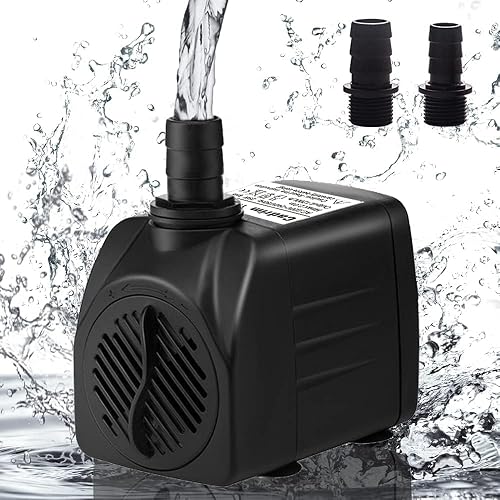 Bomba Sumergible, Cadrim Bomba de Agua para Acuario,1200L/H 220-240V/50Hz 25W Bomba de Acuario,Estanque