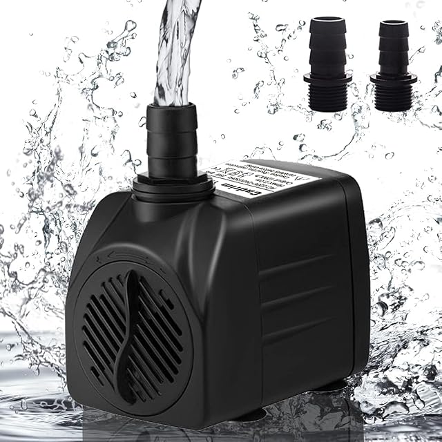 Bomba Sumergible, Cadrim Bomba de Agua para Acuario,1200L/H 220-240V/50Hz 25W Bomba de Acuario,Estanque