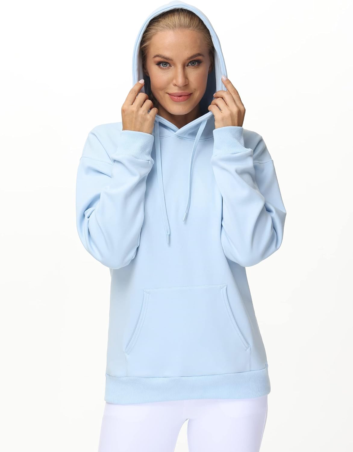 THE GYM PEOPLE Women's Basic Pullover Hoodie Loose fit Ultra Soft Fleece hooded Sweatshirt With Pockets