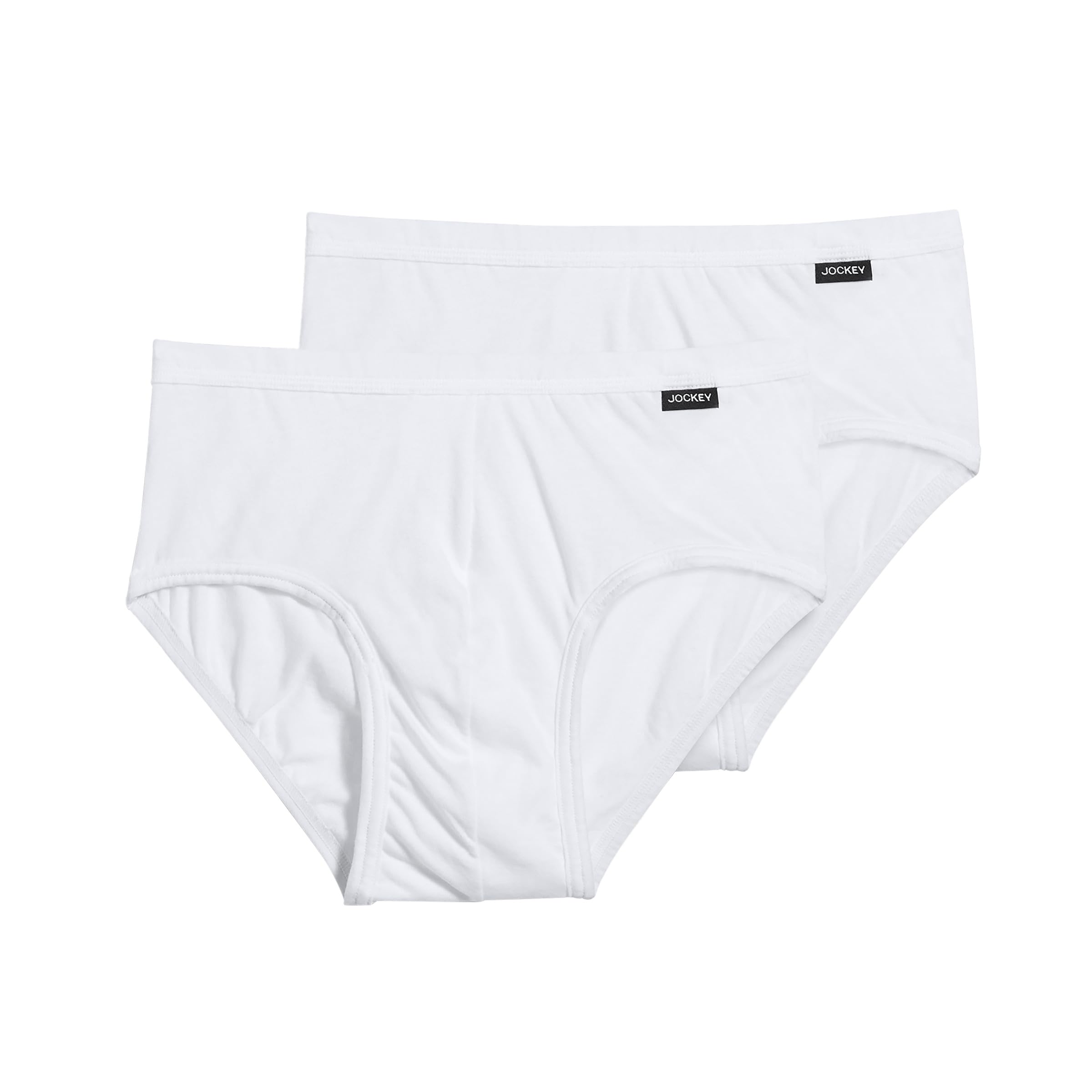 Jockey Elance Poco Brief- 2 Pack - 100% Cotton Underwear for Men