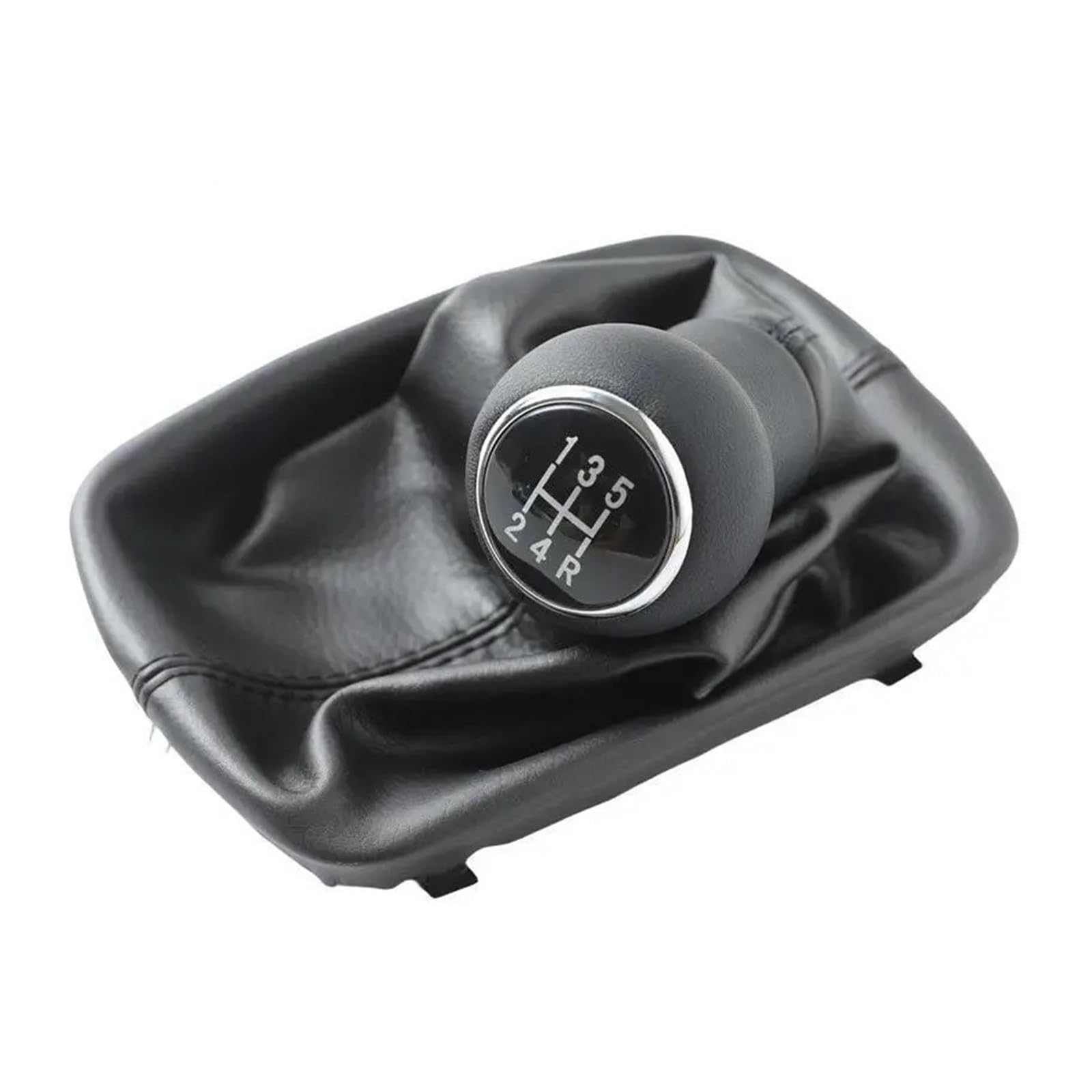 Jeocoai Car Gear knob for A6 C5 A4 B5 A8 D2 Gear Shift Knob Shifter Lever Stick Gaiter Boot Cover(5-Speed-Black)
